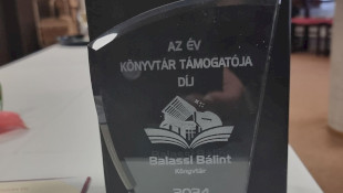 "Az év Könyvtár Támogatója Díjat" vehettünk át Salgótarjánban