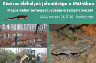 Mátra Kincsei Téli Előadássorozat – Kisvizes élőhelyek jelentősége a Mátrában 