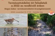 Mátra Kincsei téli előadássorozat - Természetvédelmi őri feladatok a 2022-es rendkívüli évben
