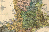 Nógrád vármegye térképe a 19. században