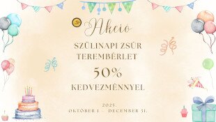 Szülinapi zsúr terembérlet féláron a Szeleta Parkban!