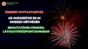 Ünnepi nyitvatartásunk  az augusztus 20-ai hosszú hétvégén
