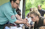 Júliusi madárgyűrűzés a Szitakötő háznál